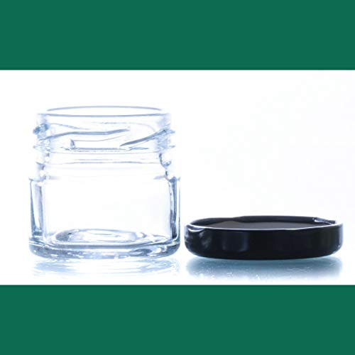 Tarro de cristal 30 Gr. Tarro conservas tarros pequeños con tapa incluida Tarros para miel gominolas Mini Frascos Hermeticos Tarros para Mermelada Conservas Tarros para Cosmética (30 Unidades)