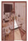 Zanzariera Magnetica Per Portes,130x250cm (51.18x98.42in) Magnetiche Chiusura Automatica Anti Zanzare Mosche Insetti Tenda per Porte ，Facile da installare senza perforazione-Marrone