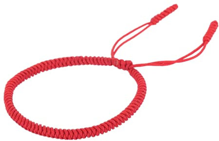 PALMFOX Braccialetto fortunato tibetano Braccialetti tessuti fatti a mano Braccialetti fortunati della corda rossa delle donne degli uomini per protezione