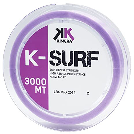 KIMERA Mt 3000, K-Surf, Filo da Pesca Unisex Adulto, Viola Chiaro, 0.22