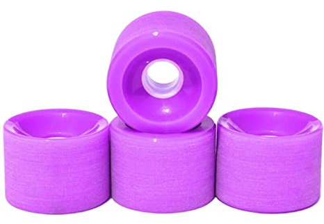 Amagogo 4 Packung 70mm Longboard PU Ersatz Skateboard 78A Härte Rüschen Radaußenabdeckung, Lila