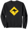 Avertissement avant le kangourou | Panneau de rue attention au kangourou. Sweatshirt