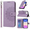 ELTEKER Handyhülle iPhone 11, Hülle iPhone 11 Klapphülle, [3 Kartenfächer] [Magnet Verschluss] Leder Eleganter Prägung Schutzhülle Ledertasche Handyhülle für iPhone 11, Violett