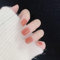 Cercueil faux ongles ballerine presse sur ongles français faux ongles faux ongles acrylique presse sur ongles 24 pièces pour femmes et filles (orange)