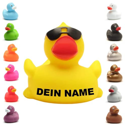Badeente - personalisierbar (Sonnenbrille Ente)