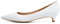 VIVIANSHOP Damen Arbeitsschuhe Flacher Mund 3 cm Niedriger Absatz Lederschuhe Damen Spitze Mode Party Abendkleid Schuhe Weiß-42EU