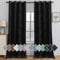 Ystyle Tende Per Interni In Velluto 2 Pezzi, 140x280cm, Tende Oscuranti Camera Da Letto Moderne Con Occhielli, Tenda Termica Isolante Freddo Per Soggiorno Salotto Cameretta, Nero