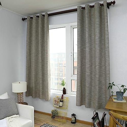 Ayoiow Vorhang Für Zimmertür, Vorhang Grau Außenbereich 137X214CM Ür Maximale Verdunkelungsvorhang In Wohnräumen Schlafzimmern Büros
