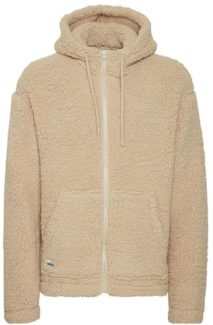 11 Project PRDaag Herren Sweatjacke Cardigan Jacke mit Teddy-Futter