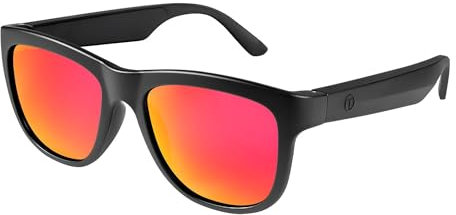 GS01 - Gafas de sol inteligentes con Bluetooth, gafas de sol de audio con altavoz, lente polarizada UV400, música de oído abierto, control táctil, Rojo -