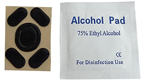 Ranuw Mouse Feet Replacement Curved Edges Smooth Glides For G102 G Mouse Skates 0.6mm Computer Stickers For Laptop For Teen Girls