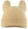 Winter Mütze mit Ohren Damen Gestrickte Wintermütze Warm Niedliche Katzenohren Strickmütze Skifahren Wollmütze Outdoor Beanie Mützen Beige