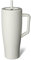 BrüMate Era - Vaso de 1180 ml con asa y popote, vaso aislado 100 % a prueba de fugas, hecho de acero inoxidable, base apta para portavasos, 1180 ml (duna)
