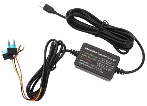 Generic Type C Dash Cam Hard Wire Kit, 12V-30V To 5V Stable Output, 24 Hour Parking Surveillance, Universal Compatibility, Enhanced Safety, 3.2M Cord Length