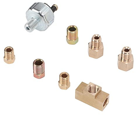 Hydraulischer Bremslichtschalter, Universal Metall Linie hydraulische Bremslichtschalter in Reihe Hydraulischer Bremsadapter Montageteile Für Fahrzeugmodifikationen Auto allgemeine Bremse Änderung