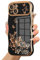 ZTOFERA for iPhone 13 Case for Girls Women, Cute Curly Wave Frame Case Luxury Plating Butterfly Pattern Raised Lens Protection Soft Shockproof Phone Case for iPhone 13 - Black