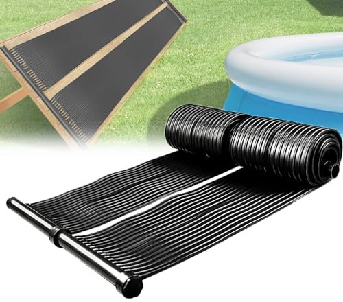 MiBoce Solar-Pool-Heizpaneele, 3 M Pool-Heizpaneele, Effiziente Wärmeaufnahme, Anpassbare Temperatur -20 ℃ ~ 90 ℃, Für Schwimmbad, Dach