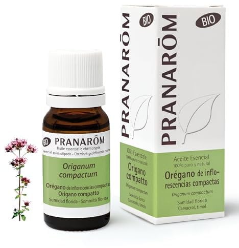 Pranarôm - Olio Essenziale di Origano a Infiorescenze Compatte - Origanum compactum - Sommita Fiorita - Favorisce la Circolazione - OECT - 10 ml