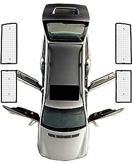 Sonnenschutz Vorhang Für VW Für Transporter T6 Für LWB 2015~2023 Für Caravelle Für Multivan Sonnenschutz Fenster Abdeckung Pad Auto Sonnenschutz Abdeckungen Sonnenblende Auto(Rear Windows)