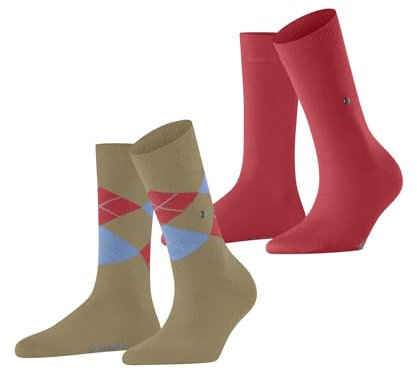 Burlington Damen Socken Everyday Mix Multipack W So Baumwolle gemustert 2 Paar, Beige Sesame 4410, 36-41