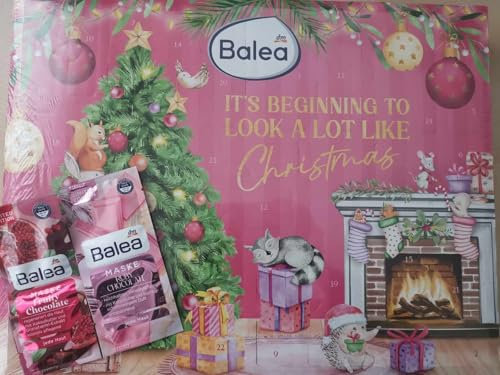 Balea Adventskalender 2025 mit zusätzlich 2 limitierten Masken Pink Berry Cream Maske für Damen - Fill your Heart with Joy - limitiert