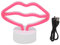 Lips Shaped Neon Signs, Red Lip Neon Signs Lights with Stand USB Powered LED Romantic Art Decorative Neon Lights Wall Decor