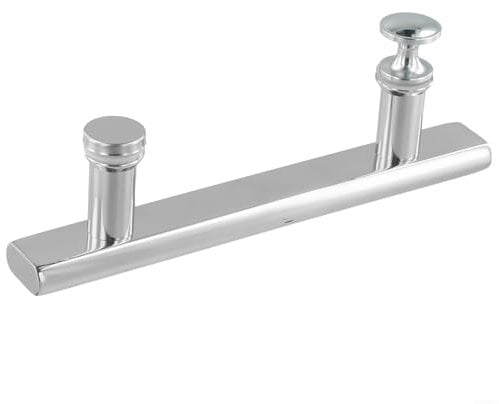 Yuanpgky Chrome ABS Shower Door Handle, Replacement For Any Door Requiring A Handle With 200Mm Hole Centres, Steel, Fit Standard For Showers(304)