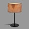 BRILONER - Tischlampe mit Blätterdekor, Kabelschalter, E27, max. 10W, Lampe, Boho, aesthetic, Nachttischlampe, Tischleuchte, Dekolampe Flur, Bürolampe, Leselampe, Wohnzimmer, 25x41,5 cm, Caffefarben