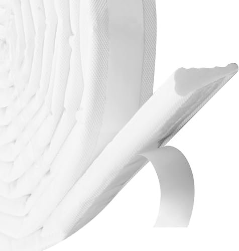 Bande de boudin de porte et de fenêtre autocollante en mousse isolante blanche de 3 m pour portes et fenêtres, insonorisante, bloqueur d'écarts