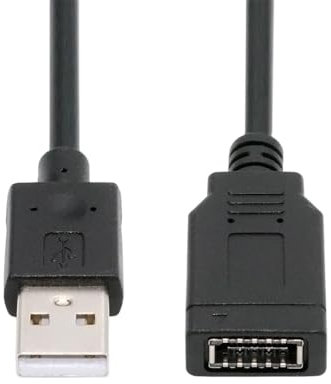 xiwai USB 3.1 Front Panel Socket Single Key-A Type-E to USB 2.0 Type-A Male Extension Cable Adapter Cord 15cm