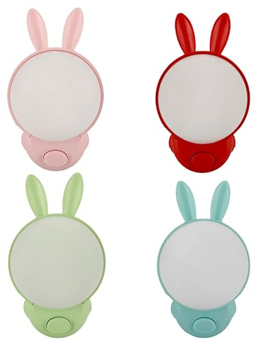 HOROZ ELECTRIC Lámpara Nocturna LED Conejo 2CCT 1W 30lm - Luz Nocturna Infantil Enchufable con Interruptor, Lámpara de Noche LED para Dormitorio, Habitación Infantil y Pasillo - Color Aleatorio