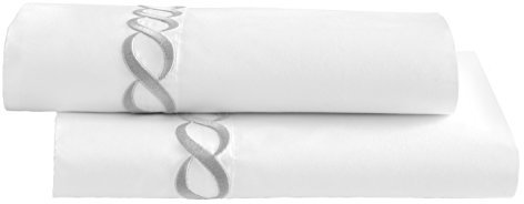 Kassatex King Catena Bettwäsche-Kollektion, Silberfarben