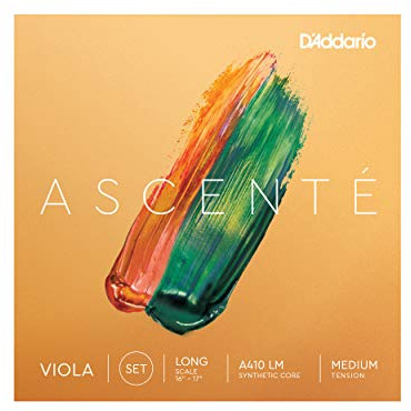 D'Addario Ascenté Viola Strings - A410 LM - Medium Tension - Full Set - Long Scale