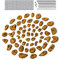 ALPIDEX 60 Klettergriffe | Inklusive Schrauben, Einschlagmuttern | Kletterfläche 4 – 8 m² | Griffgrößen L, M, S, XS | Komplettset | Klettern - Farbe:Yellow-Black
