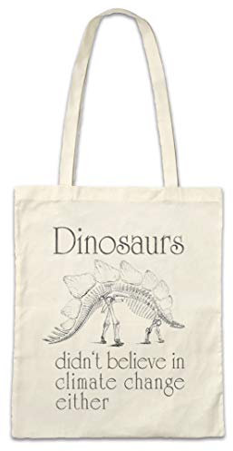 Urban Backwoods Dinosaurs Climate Change Hipster Bag Beutel Stofftasche Einkaufstasche