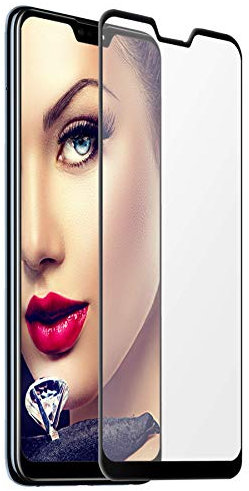mtb more energy® 5D Proteggi Schermo Curvo in Vetro temperato per ASUS Zenfone Max PRO M2 (ZB631KL, 6.26'') - Nero - Adesione al 100% - Copertura Completa Bordi arrotondati