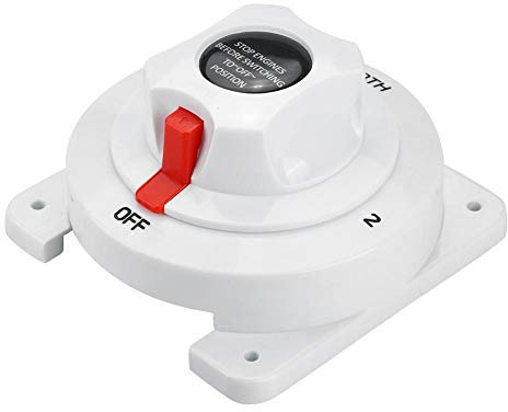 Battery Switch, 12-36V BOTH/Off Dual Battery Isolator Selector Switch for Boat/RV/Caravan/Yacht