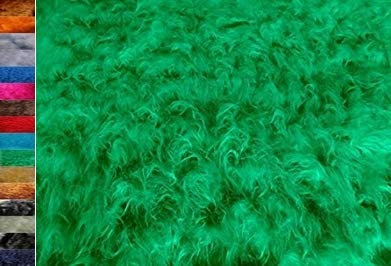 STOFFBOOK PFLEGELEICHT KUSCHEL FELL DECKEN REQUISITEN FOTOSHOOTING ACCESSOIRES DEKOFELL LONGHAIR FOTOGRAFIE STOFFE, B696 (Grassgrün)