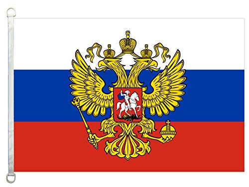 nothing Drapeau de la Fédération de Russie Aigle, 90 x 150 cm, 100 % polyester, bannière, impression numérique.