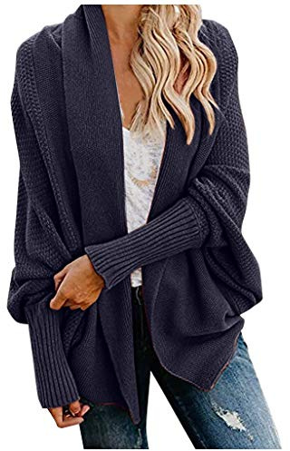 Cardigan Damen Lang Strickmantel Strickjacke Sweater Elegant Manschette Langarm Sweatshirt Langen Mantel Jacke Tops Outwear Casual Offen Pulllover Damen Herbst Winter Outing Stil