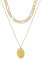 Purelei ® Aiani Ketten-Set (Gold, Silber, Rosegold), Damen Halsketten aus langlebigem Edelstahl, Wasserfester Schmuck mit Anhänger, 40-55 cm Länge verstellbar (Gold, vergoldet)
