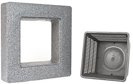 PFLANZKORB SET PFLANZHILFE Wasserpflanzen verschiedene Größen ideal für Gartenteich - gut geeignet für Teichplfanzen wie Seerosen Teichpflanzen Korb, Wasserpflanzen Teich (1x Insel Ring komplet)