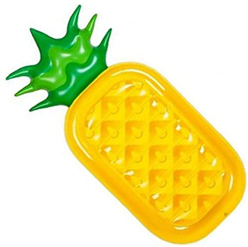 Ruluti Aufblasbare Schwimm Row Luftbetten aufblasbare PVC-Ananas-Luftmatratze Wasser Reihe Schwimmmatte Adult Wasser-Spiel Sonnenschwimm Stuhl-aufblasbares Kissen