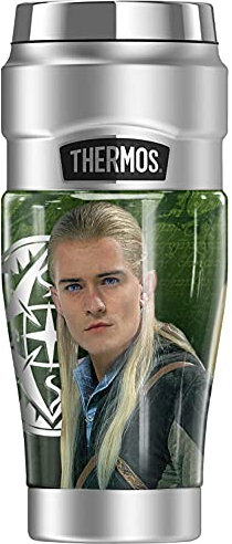 The Lord of The Rings Legolas THERMOS STAINLESS KING Stainless Steel Travel Tumbler, Vacuum insulated & Double Wall, 16oz