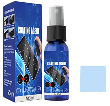 Ruilonghai Pantalla Líquido 30 ml - Ray, Agente Revestimiento Antiarañazos, Película Protectora Oleofóbica Dureza 9H para Teléfonos Móviles, Cámaras y Tabletas
