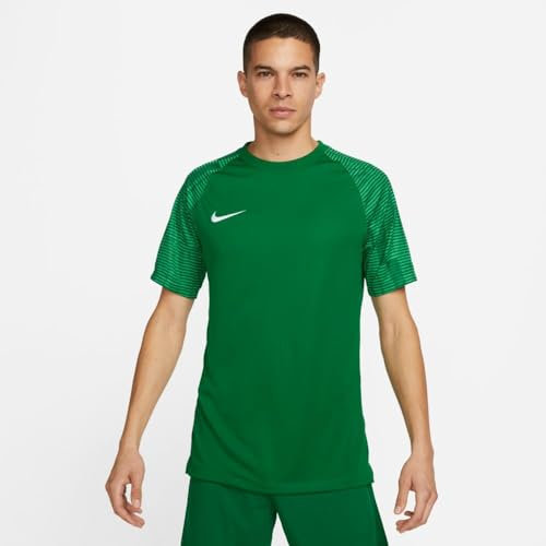 NIKE Herren M NK DF Academy JSY SS T-Shirt, Pine Green/Hyper Verde/White, L