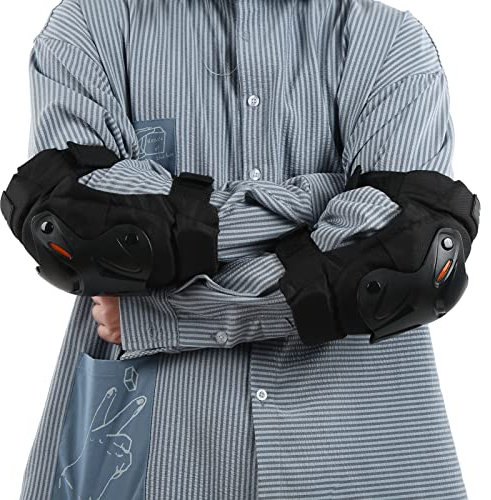 Qiilu Coderas para Moto 2 Piezas Motocross Codo Rodilleras Espinilleras anticolisión Engrosada Equipo de Seguridad para Montar en Scooter
