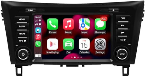 Roadanvi 8 8G+128G HD Android Autoradio per Nissan X-Trail Qashqai 2014-2020 Carplay Android Auto QLED Touchscreen Head Unit 5G WiFi Integrated DSP GPS Navigation Car Stereo
