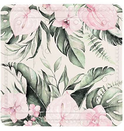 Kleine Wolke Duscheinlage Garden, Farbe: Multicolor, Größe: 55x 55 cm, Material: PVC