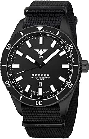 KHS Seeker Black Steel KHS.SEEBS.NB mit Natoband Schwarz